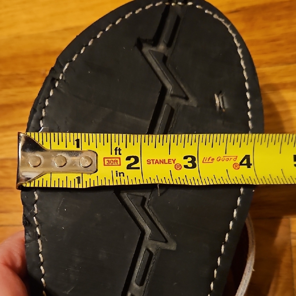 Cowhide Leather Sandles Approx Size 11 - Picture 3 of 14